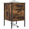 Natskab 2 pcs Røget eg 42 x 41 x 61 cm Konstrueret træ