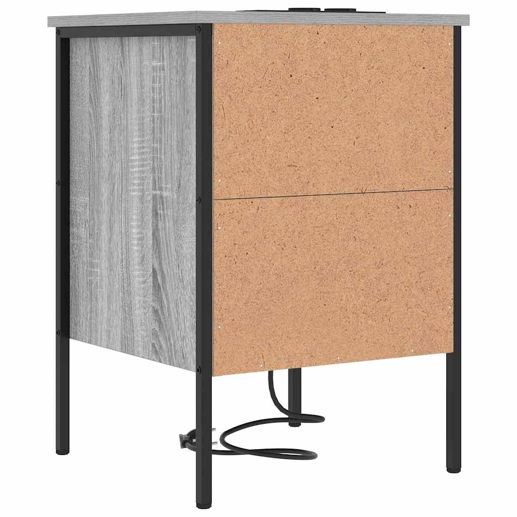 Natskab Grå sonoma-eg 42 x 41 x 61 cm Konstrueret træ
