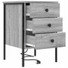 Natskab 2 pcs Grå sonoma-eg 42 x 41 x 61 cm Konstrueret træ