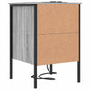 Natskab 2 pcs Grå sonoma-eg 42 x 41 x 61 cm Konstrueret træ
