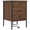Natskab 2 pcs Brun eg 42 x 41 x 61 cm Konstrueret træ