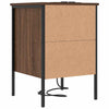 Natskab 2 pcs Brun eg 42 x 41 x 61 cm Konstrueret træ
