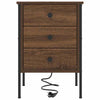 Natskab 2 pcs Brun eg 42 x 41 x 61 cm Konstrueret træ