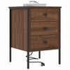 Natskab 2 pcs Brun eg 42 x 41 x 61 cm Konstrueret træ