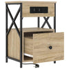 Natskab 2 pcs Sonoma-eg 40 x 31 x 60 cm Konstrueret træ