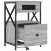 Natskab 2 pcs Grå sonoma-eg 40 x 31 x 60 cm Konstrueret træ