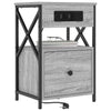 Natskab 2 pcs Grå sonoma-eg 40 x 31 x 60 cm Konstrueret træ
