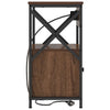 Natskab 2 pcs Brun eg 40 x 31 x 60 cm Konstrueret træ