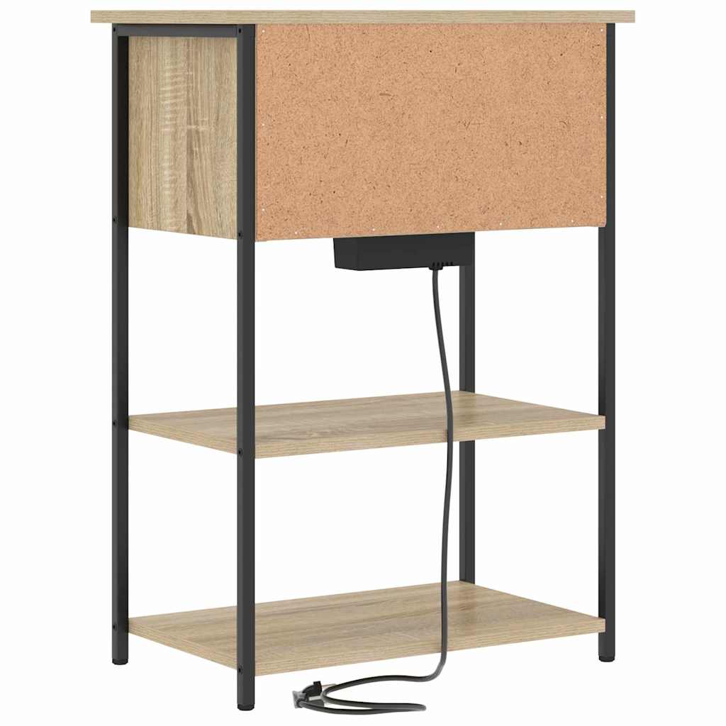 Natskab Sonoma-eg 55 x 31 x 76 cm Konstrueret træ