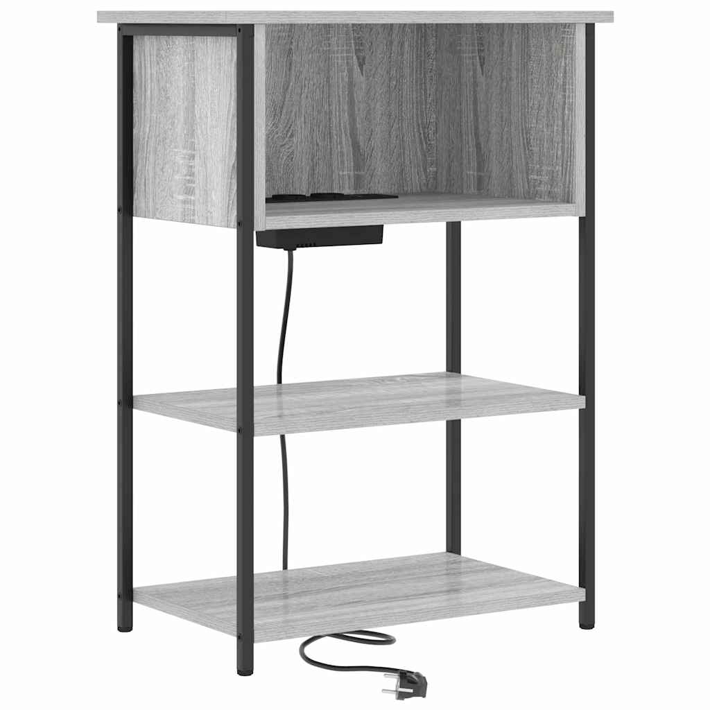 Natskab Grå sonoma-eg 55 x 31 x 76 cm Konstrueret træ
