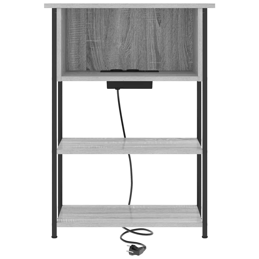 Natskab Grå sonoma-eg 55 x 31 x 76 cm Konstrueret træ