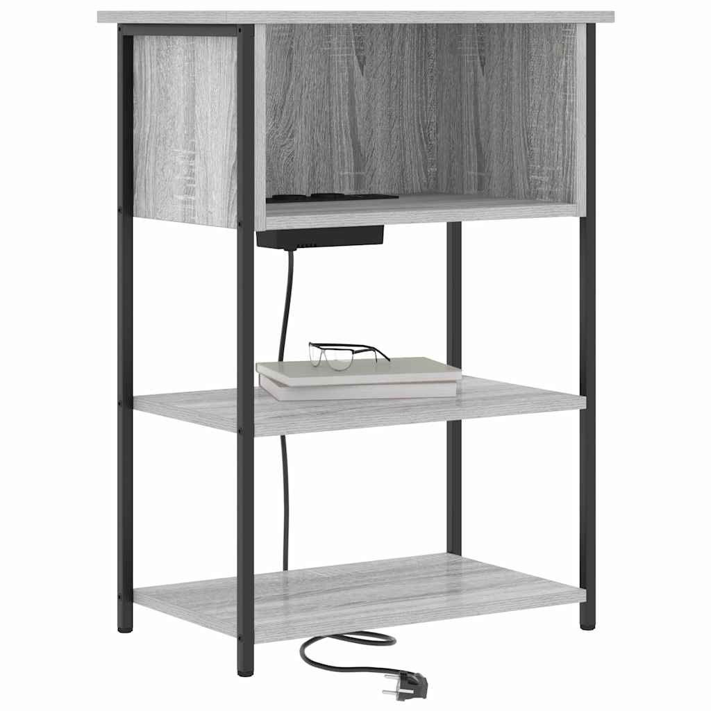 Natskab Grå sonoma-eg 55 x 31 x 76 cm Konstrueret træ