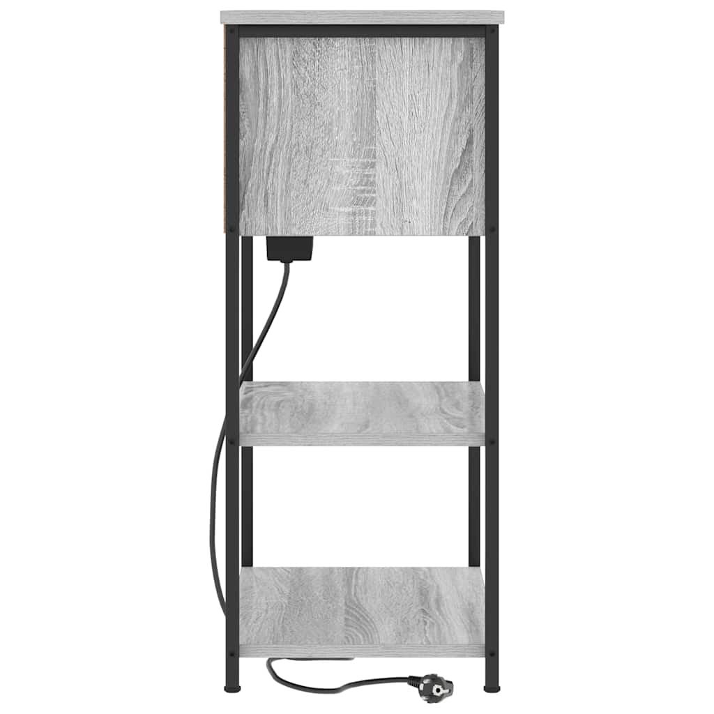 Natskab Grå sonoma-eg 55 x 31 x 76 cm Konstrueret træ