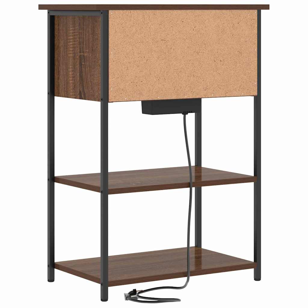 Natskab Brun eg 55 x 31 x 76 cm Konstrueret træ
