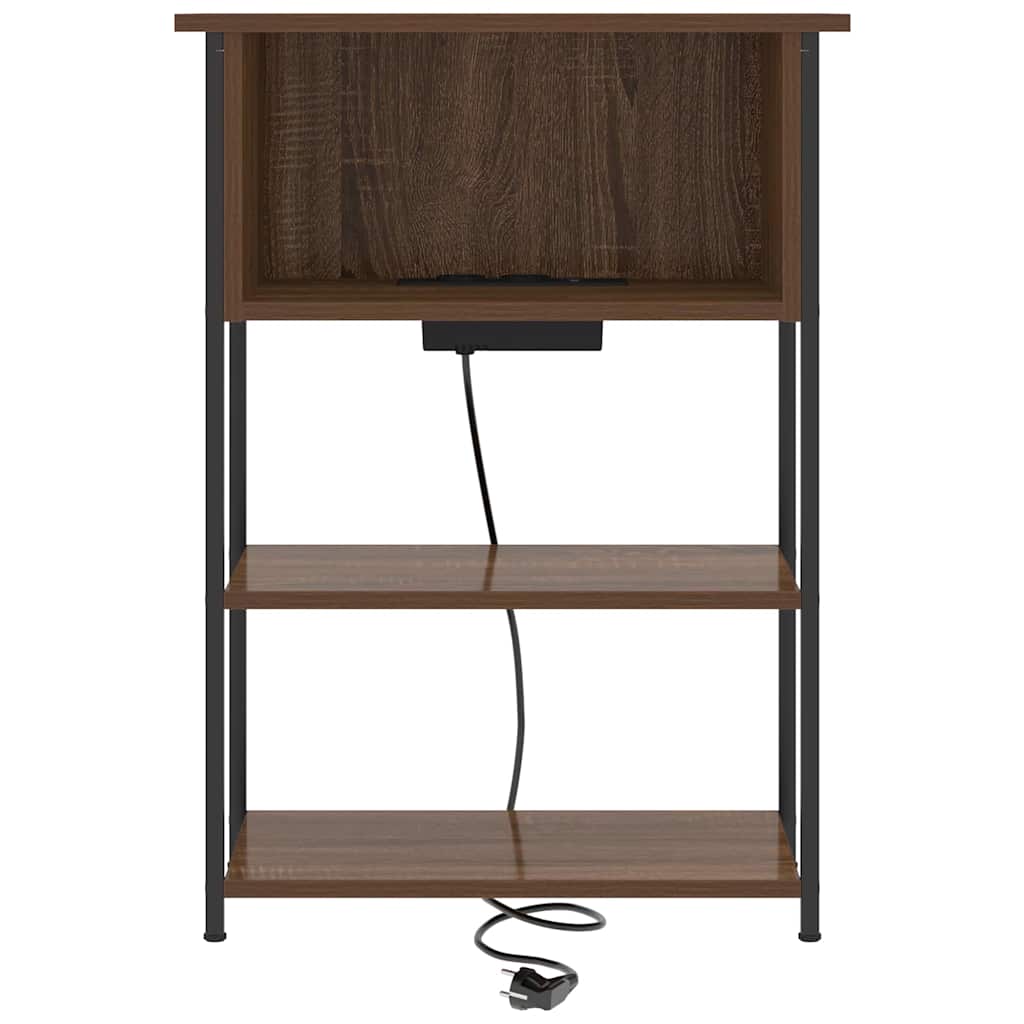 Natskab Brun eg 55 x 31 x 76 cm Konstrueret træ