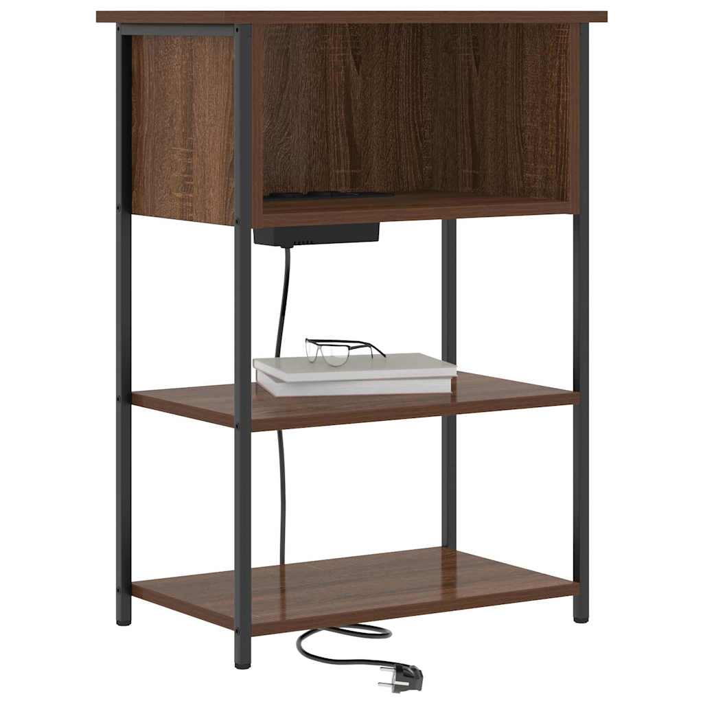 Natskab Brun eg 55 x 31 x 76 cm Konstrueret træ