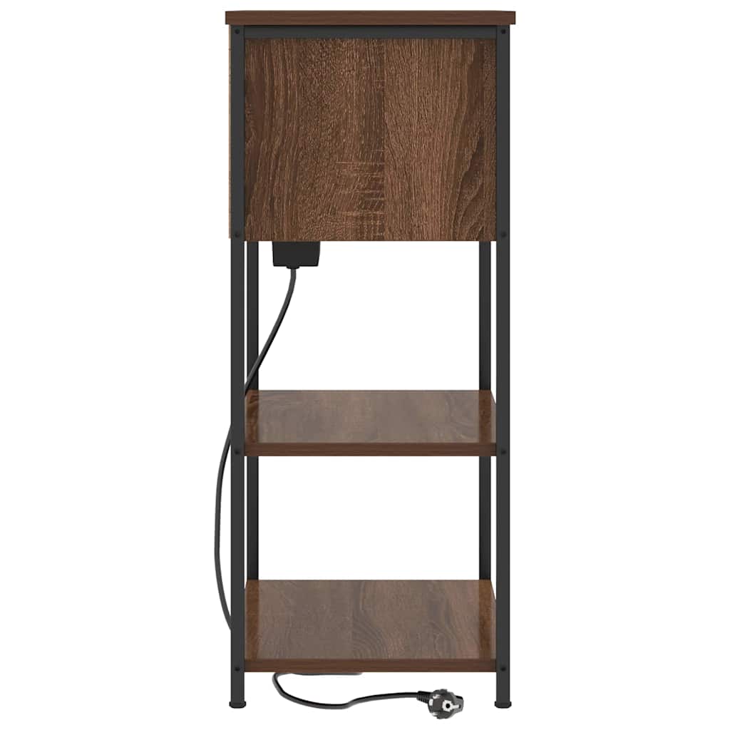 Natskab Brun eg 55 x 31 x 76 cm Konstrueret træ