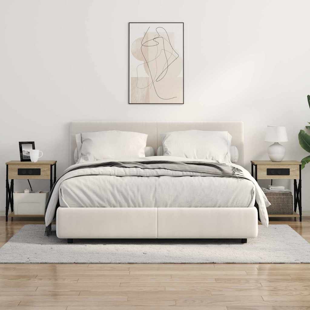 Natskab 2 pcs Sonoma-eg 41 x 31 x 51 cm Konstrueret træ