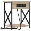Natskab 2 pcs Sonoma-eg 41 x 31 x 51 cm Konstrueret træ