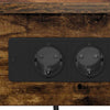 Natskab 2 pcs Røget eg 41 x 31 x 51 cm Konstrueret træ
