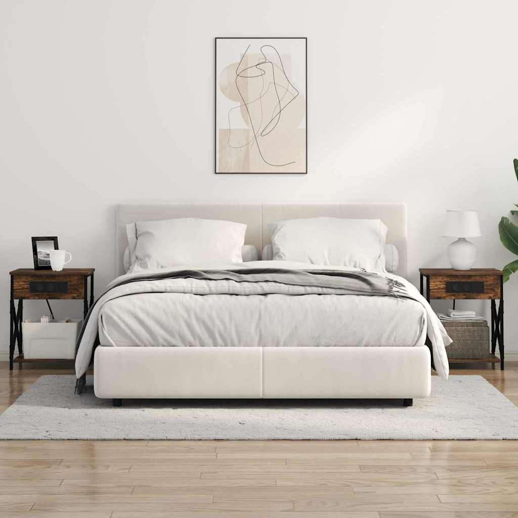 Natskab 2 pcs Røget eg 41 x 31 x 51 cm Konstrueret træ