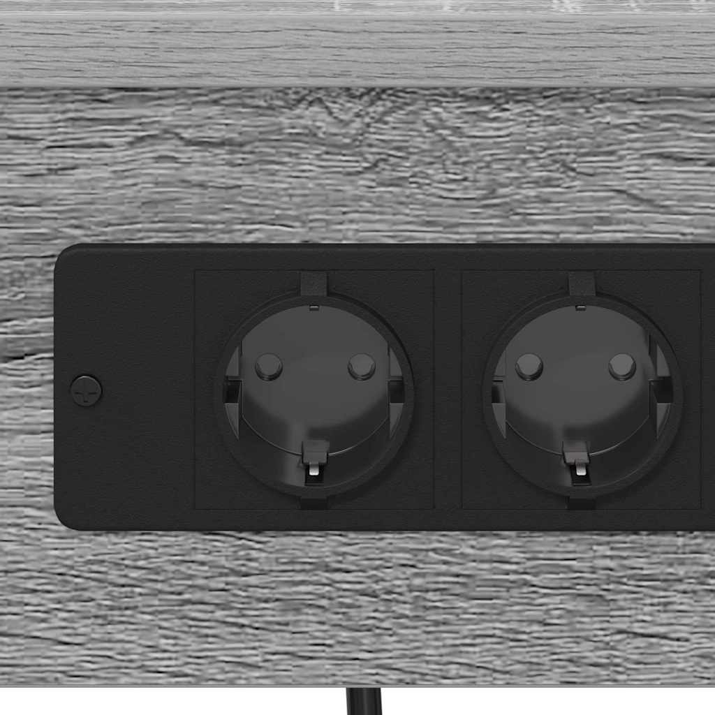 Natskab 2 pcs Grå sonoma-eg 41 x 31 x 51 cm Konstrueret træ