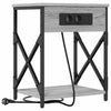 Natskab 2 pcs Grå sonoma-eg 41 x 31 x 51 cm Konstrueret træ