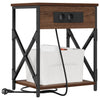 Natskab 2 pcs Brun eg 41 x 31 x 51 cm Konstrueret træ
