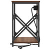 Natskab 2 pcs Brun eg 41 x 31 x 51 cm Konstrueret træ