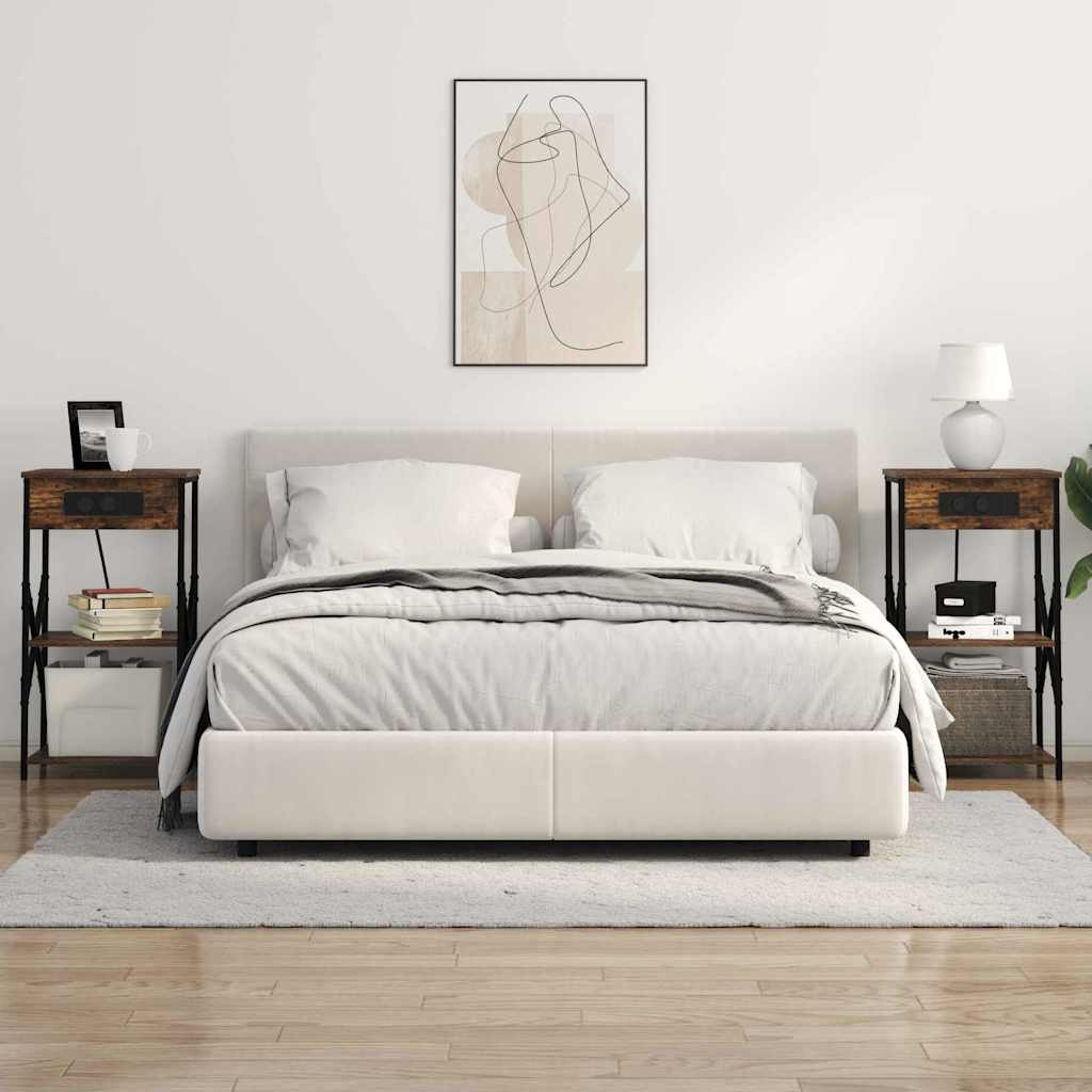 Natskab med hylde Røget eg 41 x 31 x 76 cm Konstrueret træ
