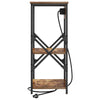 Natskab 2 pcs Røget eg 41 x 31 x 76 cm Konstrueret træ