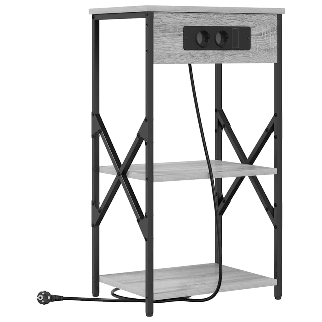 Natskab med hylde Grå sonoma-eg 41 x 31 x 76 cm Konstrueret træ