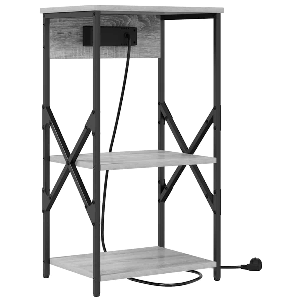 Natskab med hylde Grå sonoma-eg 41 x 31 x 76 cm Konstrueret træ