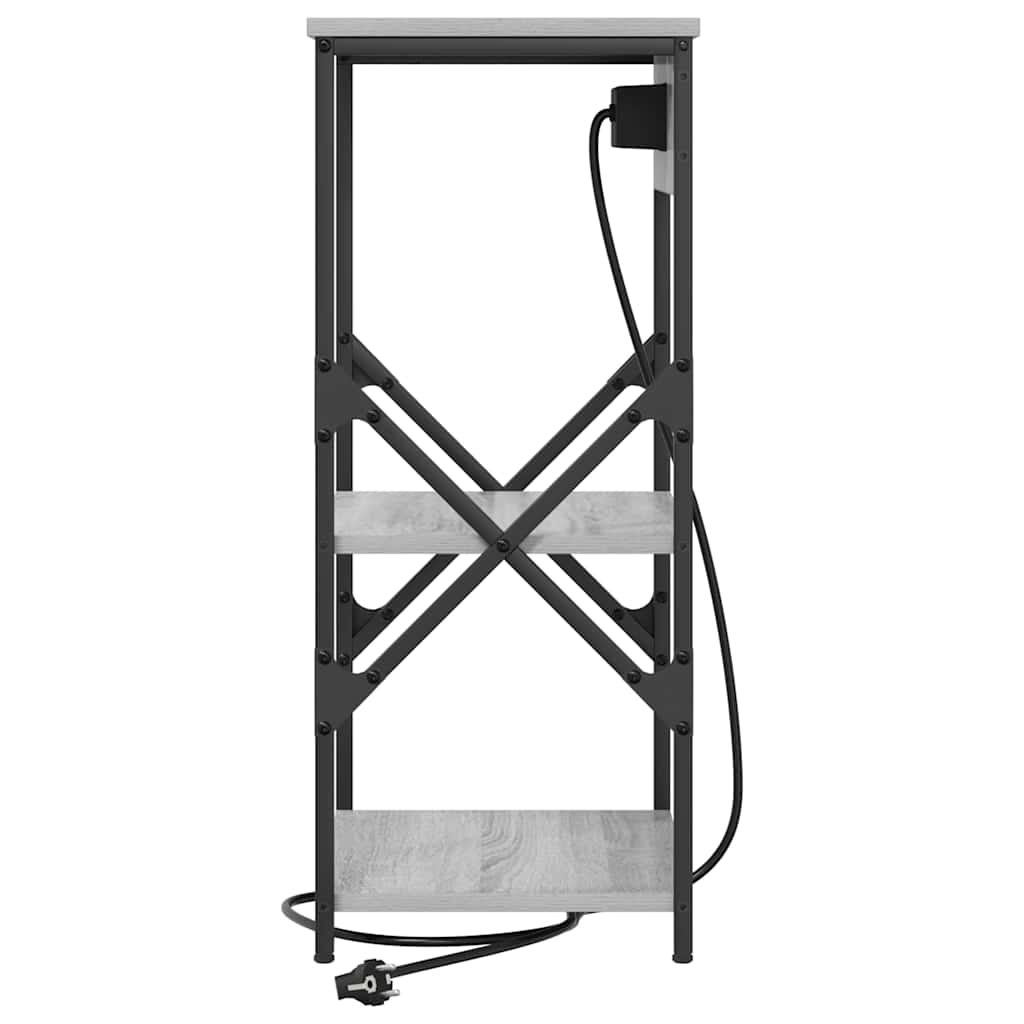 Natskab med hylde Grå sonoma-eg 41 x 31 x 76 cm Konstrueret træ