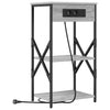 Natskab 2 pcs Grå sonoma-eg 41 x 31 x 76 cm Konstrueret træ