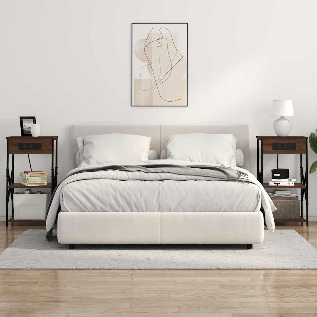 Natskab med hylde Brun eg 41 x 31 x 76 cm Konstrueret træ
