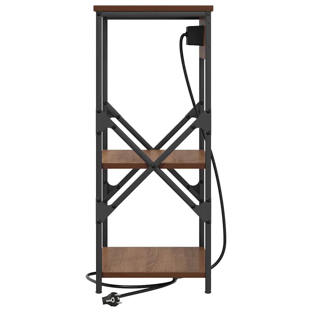 Natskab med hylde Brun eg 41 x 31 x 76 cm Konstrueret træ