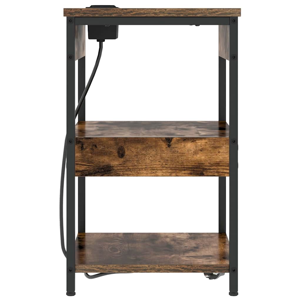 Natskab Røget eg 41 x 31 x 51 cm Konstrueret træ