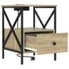 Natskab 2 pcs Sonoma-eg 41.5 x 40.5 x 55 cm Konstrueret træ