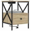 Natskab 2 pcs Sonoma-eg 41.5 x 40.5 x 55 cm Konstrueret træ