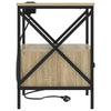 Natskab 2 pcs Sonoma-eg 41.5 x 40.5 x 55 cm Konstrueret træ