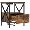 Natskab 2 pcs Røget eg 41.5 x 40.5 x 55 cm Konstrueret træ