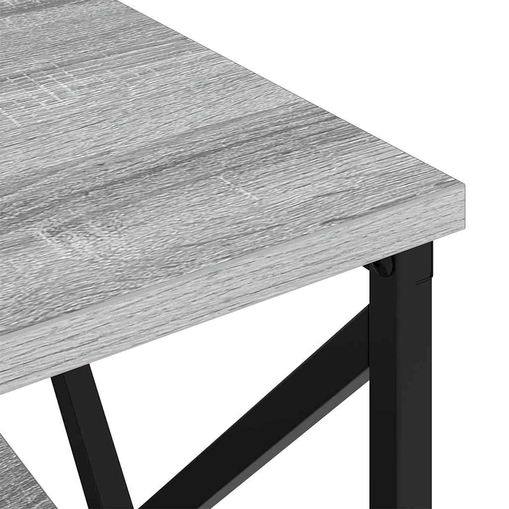 Natskab 2 pcs Grå sonoma-eg 41.5 x 40.5 x 55 cm Konstrueret træ