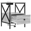 Natskab 2 pcs Grå sonoma-eg 41.5 x 40.5 x 55 cm Konstrueret træ