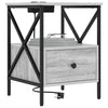 Natskab 2 pcs Grå sonoma-eg 41.5 x 40.5 x 55 cm Konstrueret træ