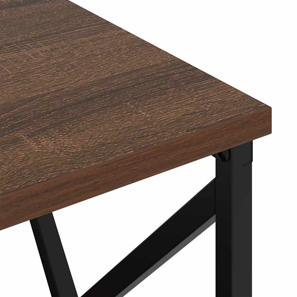 Natskab med Lade Station 2 pcs Brun eg Konstrueret træ