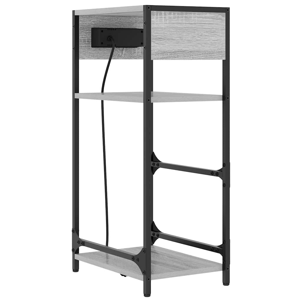 Natskab Grå sonoma-eg 40 x 27 x 76 cm Konstrueret træ
