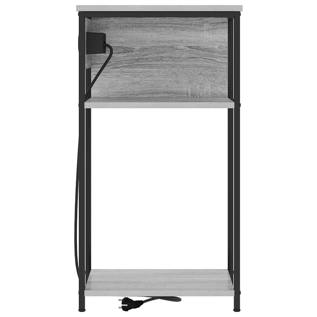 Natskab Grå sonoma-eg 28.1 x 40.9 x 75 cm Konstrueret træ