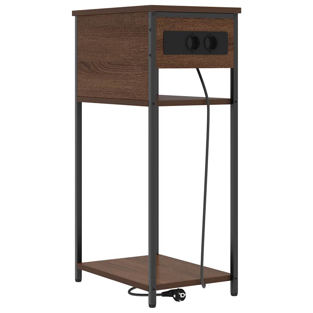 Natskab Brun eg 41 x 28 x 76 cm Konstrueret træ