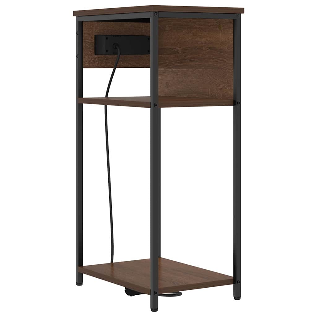 Natskab Brun eg 41 x 28 x 76 cm Konstrueret træ